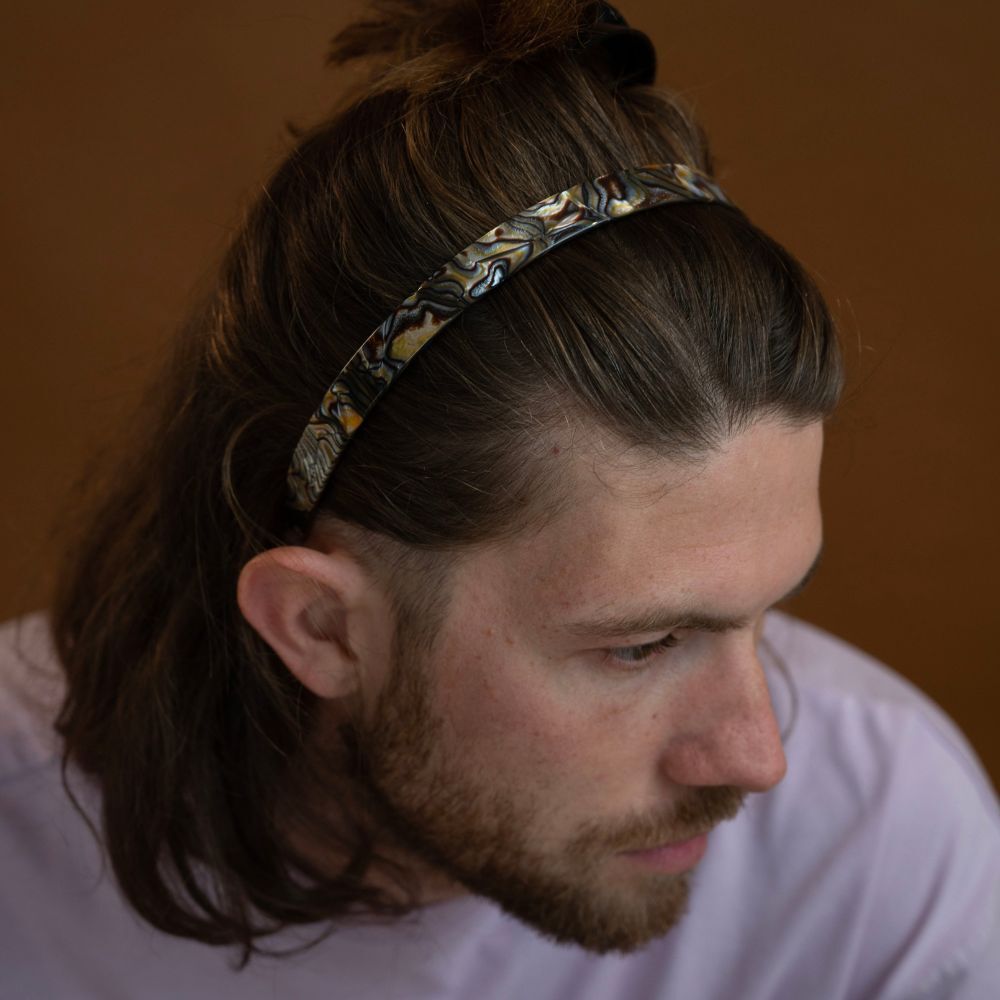 Classic Headband in Marbled Ash at Mens Hair Tools 
