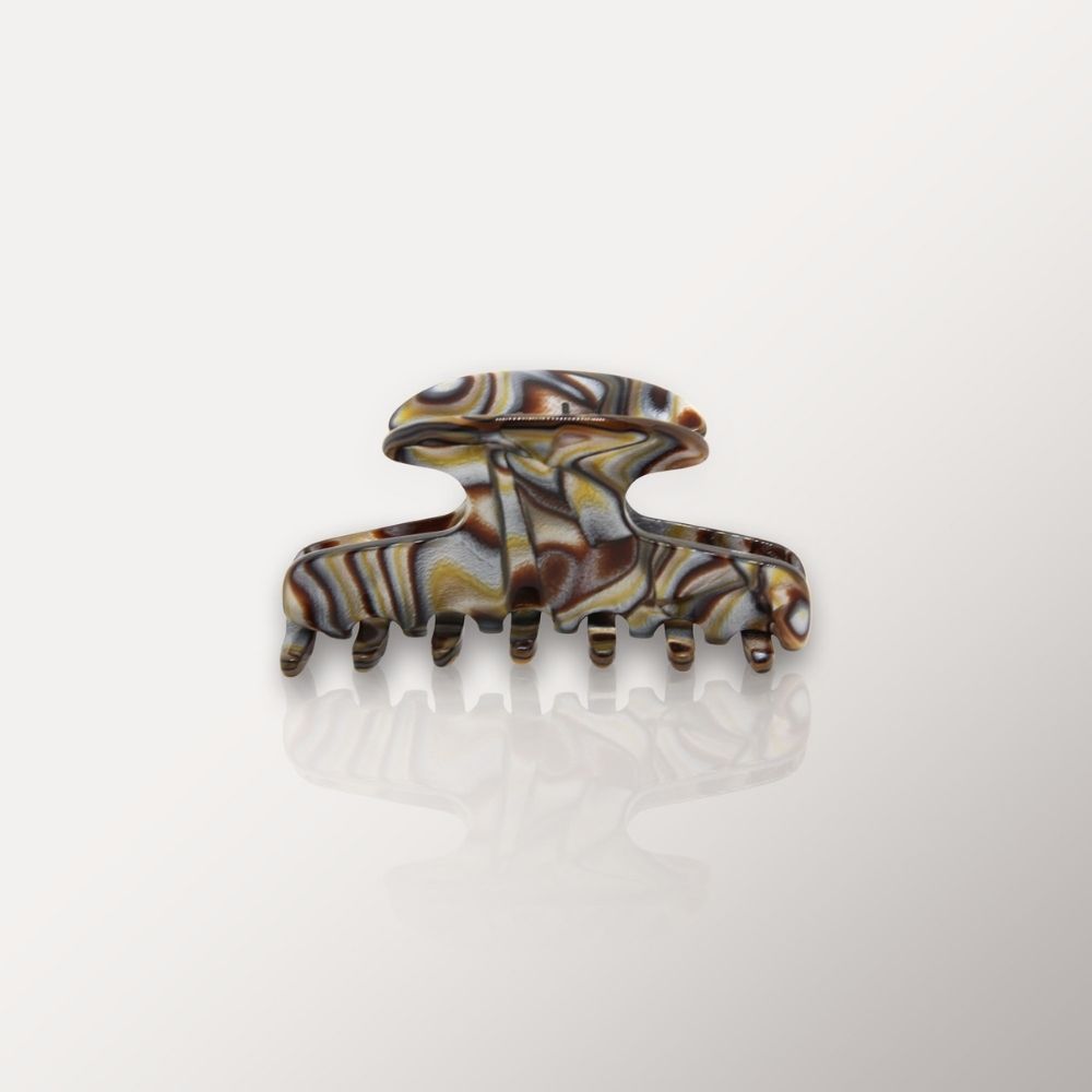 Mens-Small-Narrow-Clamp-Marbled-Ash-Mens-Fine-Hair-Medium-Hair-Clamp-Premium-Luxe-Grey