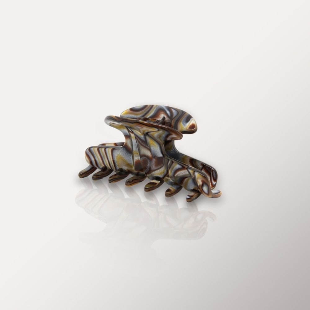 Mens-Small-Narrow-Clamp-Marbled-Ash-Mens-Fine-Hair-Medium-Hair-Clamp-Premium-Luxe-Grey